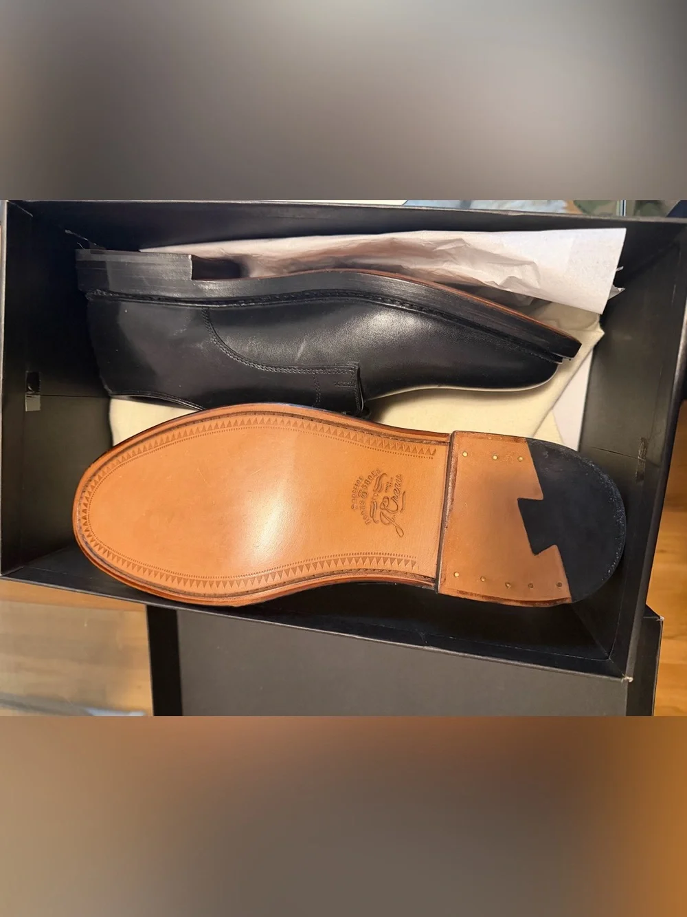 J. Crew Black Leather Derby Dress Shoes- Men's Lace-Up